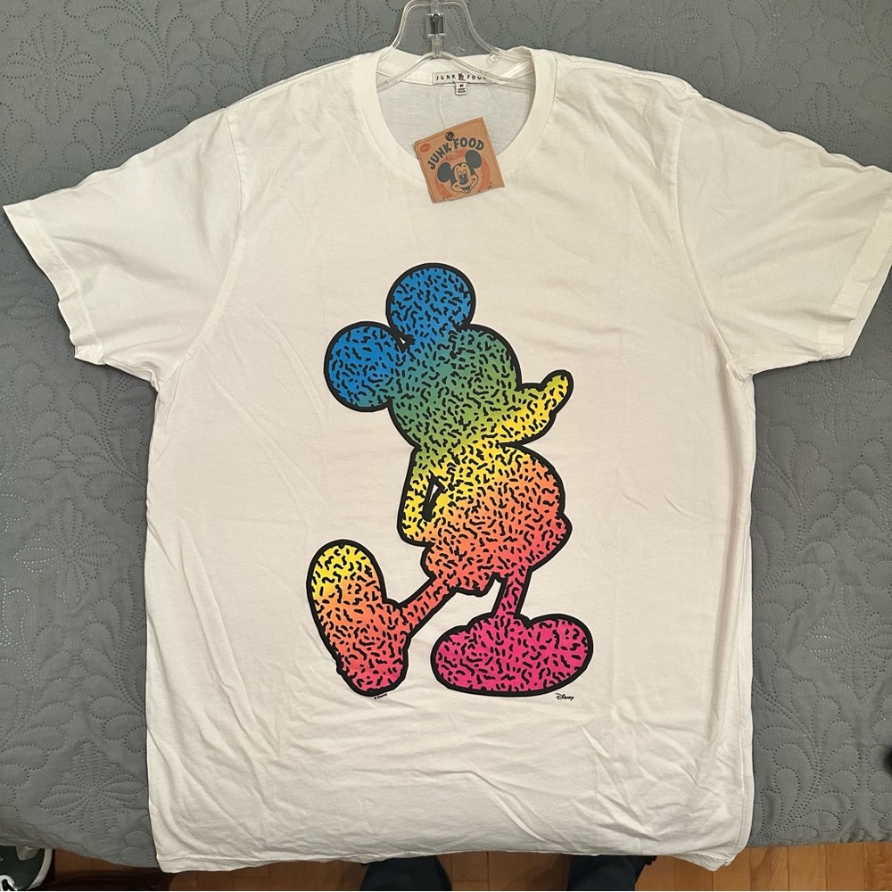 Disney White Mickey Mouse Tee by Junk Food